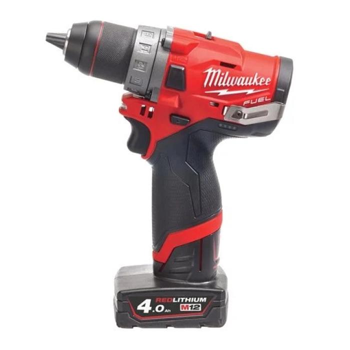 Milwaukee Trapano Avvitatore Compatto M12 FDD-402X con 2 Batterie e Caricabatteria